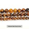 Jingde Jewelry Tiger Eye Yellow Round Beads for DIY Accessories