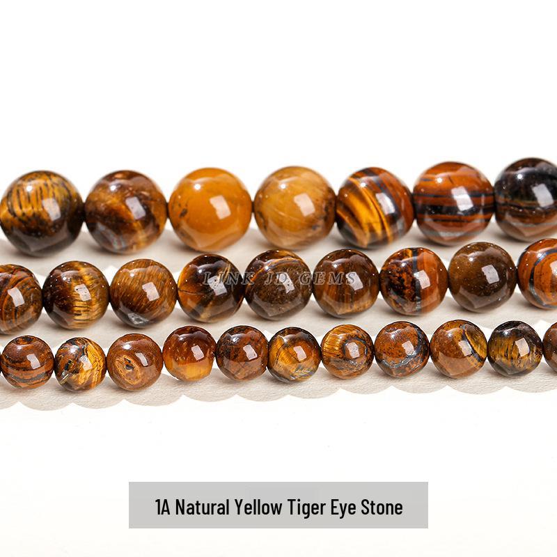 Jingde Jewelry Tiger Eye Yellow Round Beads for DIY Accessories