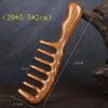 1pcs Natural wood Hair Combs Anti-Static Wooden Comb Massager Long Wide Tooth Detangle Sandalwood Comb Hair Care Household Gift