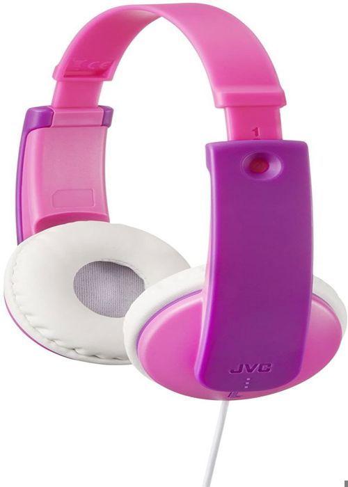 Hodetelefoner for barn Tinyphone rosa og lilla JVC HA-KD7-P-E