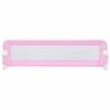 VidaXL Barrière de sécurité de lit d'enfant Rose 120x42 cm Polyester 10170