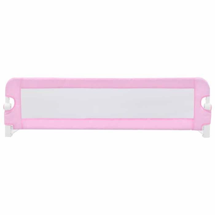 VidaXL Barrière de sécurité de lit d'enfant Rose 120x42 cm Polyester 10170