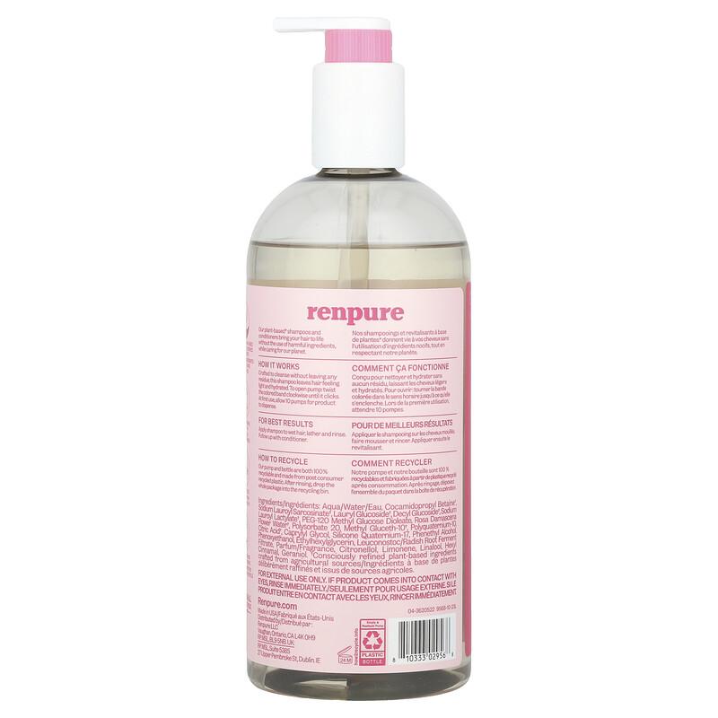 Plant-Based Shampoo, Rose Water, 24 Fl Oz (710 Ml)