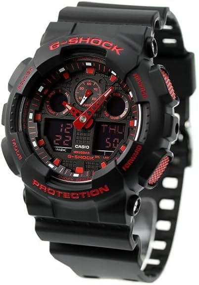 

Casio Мужские кварцевые часы CASIO G-SHOCK серии GA-100 GA-100BNR-1A