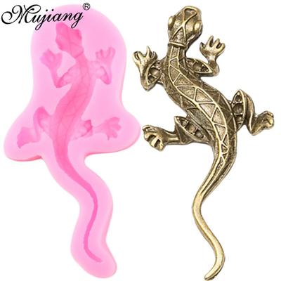 Silikonová forma 3D Lizard Gecko Formy na topper na košíčky Fondantové nástroje Pomůcky na zdobení dortů Jelly Candy Clay Čokoláda Formy na gumovou pastu