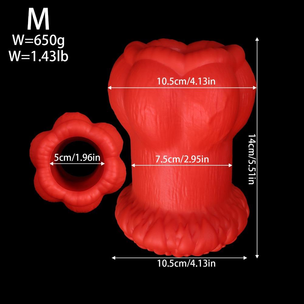 Transparent Hollow Butt Plug, Extra Large Silicone Anal Tunnel, Couples Sex Toys for Beginners to Advanced