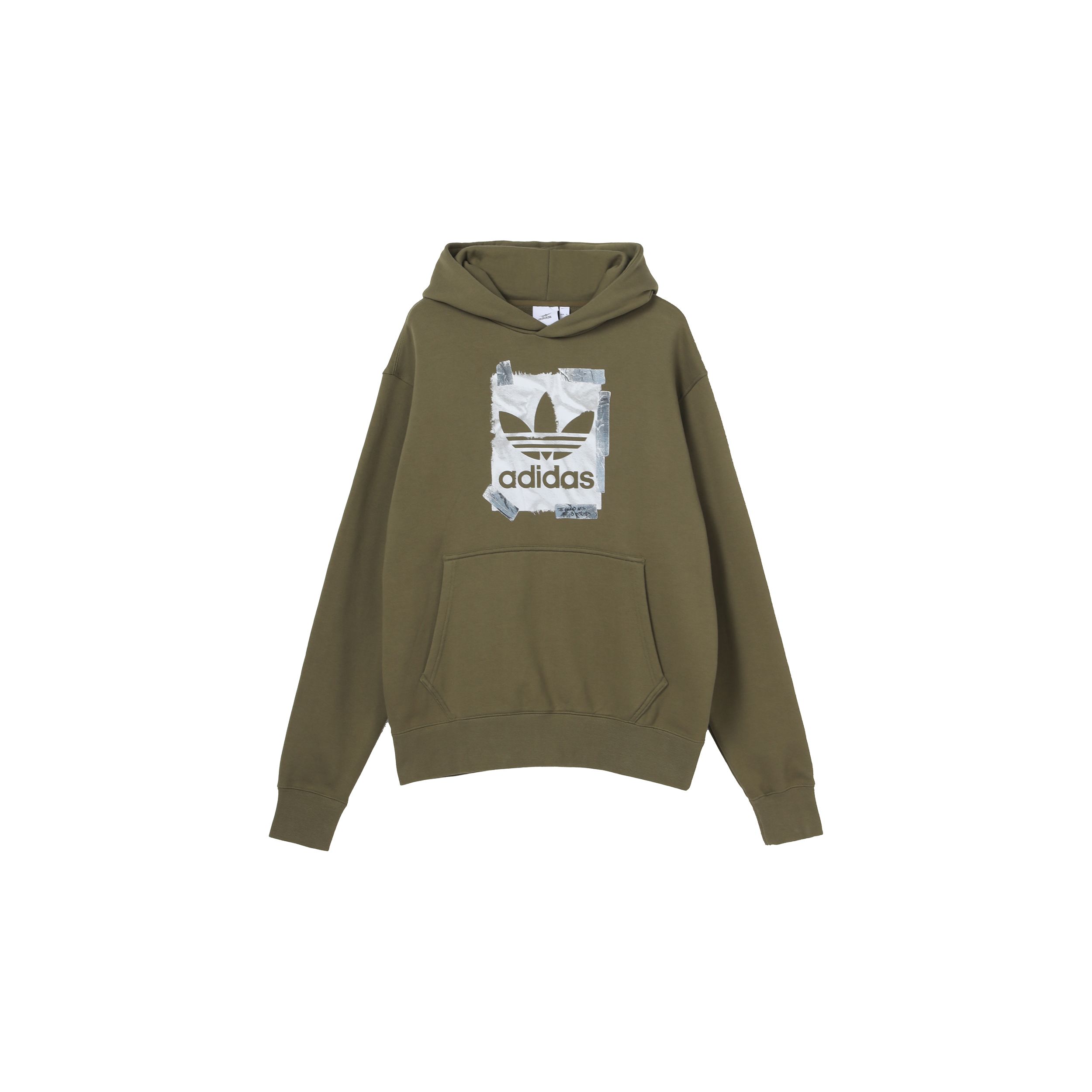 adidas Originals Men s Logo Hoodie Green HL4102 XS
