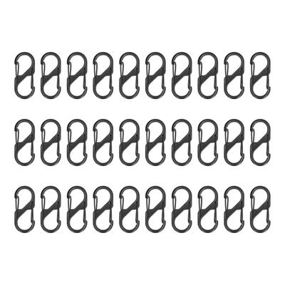 30 szt. sprężynowa klamra 4 cm x 1,7 cm materiał stopowy podwójny klips projekt wielofunkcyjne breloki akcesoria