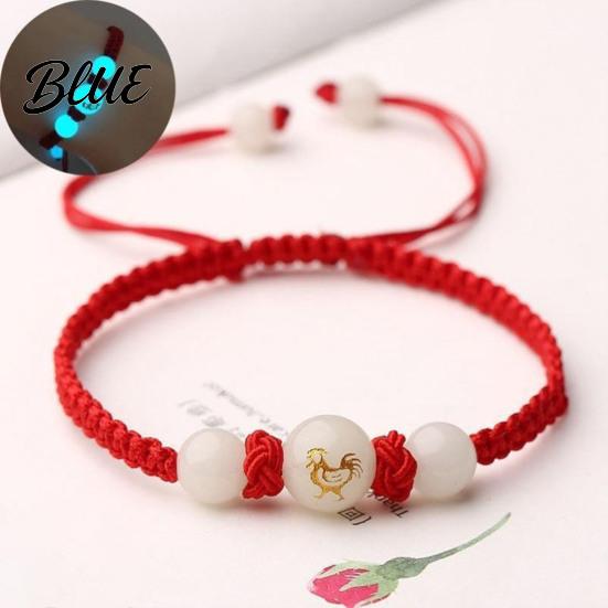 Glow In The Dark Bracelet Snake Year Lucky Red Rope