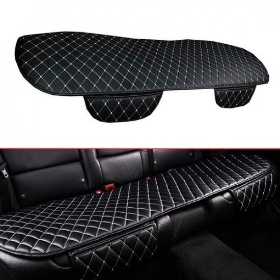 Black Car Rear Seat Cover Protective Pad Chair Cushion Mat Accessories Universal