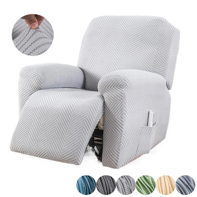 1/2/3 Seater Jacquard Recliner Sofa Cover for Living Room Stretch Single Couch Slipcovers All-inclusive Armchair Slipcovers Home