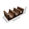 Wooden Tacos Holder Divider Food Display Serving Rack Stand Multipurpose Taco Rack for Parties Buffet Kitchen Table BBQ