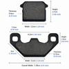 3 Pairs Resin Disc Brake Pads Lightweight Brake Pad Durable Brake Shoes Pads  For Motorcycle