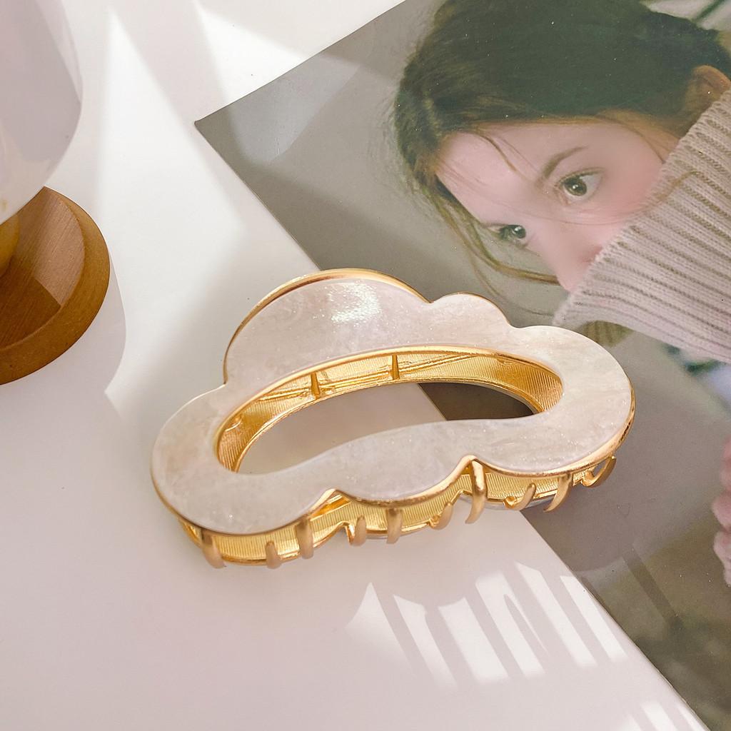 Große Elegante Minimalistische Haarspangen aus Hochwertigem Acryl für Frauen