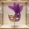 Venice Feather Half Face Mask Princess Style Party Makeup Ball Performance Prop