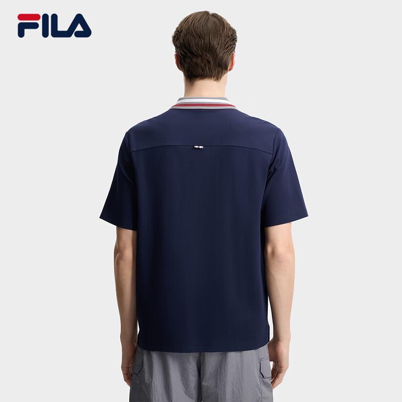 FILA Men's Jackson Yee Relaxed Fit Knitted Polo Shirt