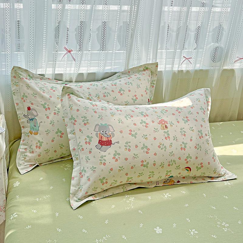 2025 Pure Cotton Cartoon Pillowcase Set - Pair of 48x74cm Pillow Covers