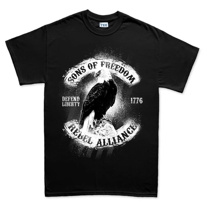 Eagle Cotton TShirt Casual Grunge Unisex Fitness Muscle Black Fit Style M