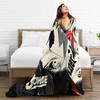 Davids Bowied Plush Blankets Children Flannel Throw Blanket For Outdoor Warm Soft Design Quality Bedspread Gift Idea