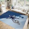 Tappeto in velluto di cristallo design Dallas Cowboys Accogliente Non?Tappeto Stampato Antiscivolo per Camera da Letto Soggiorno Ingresso