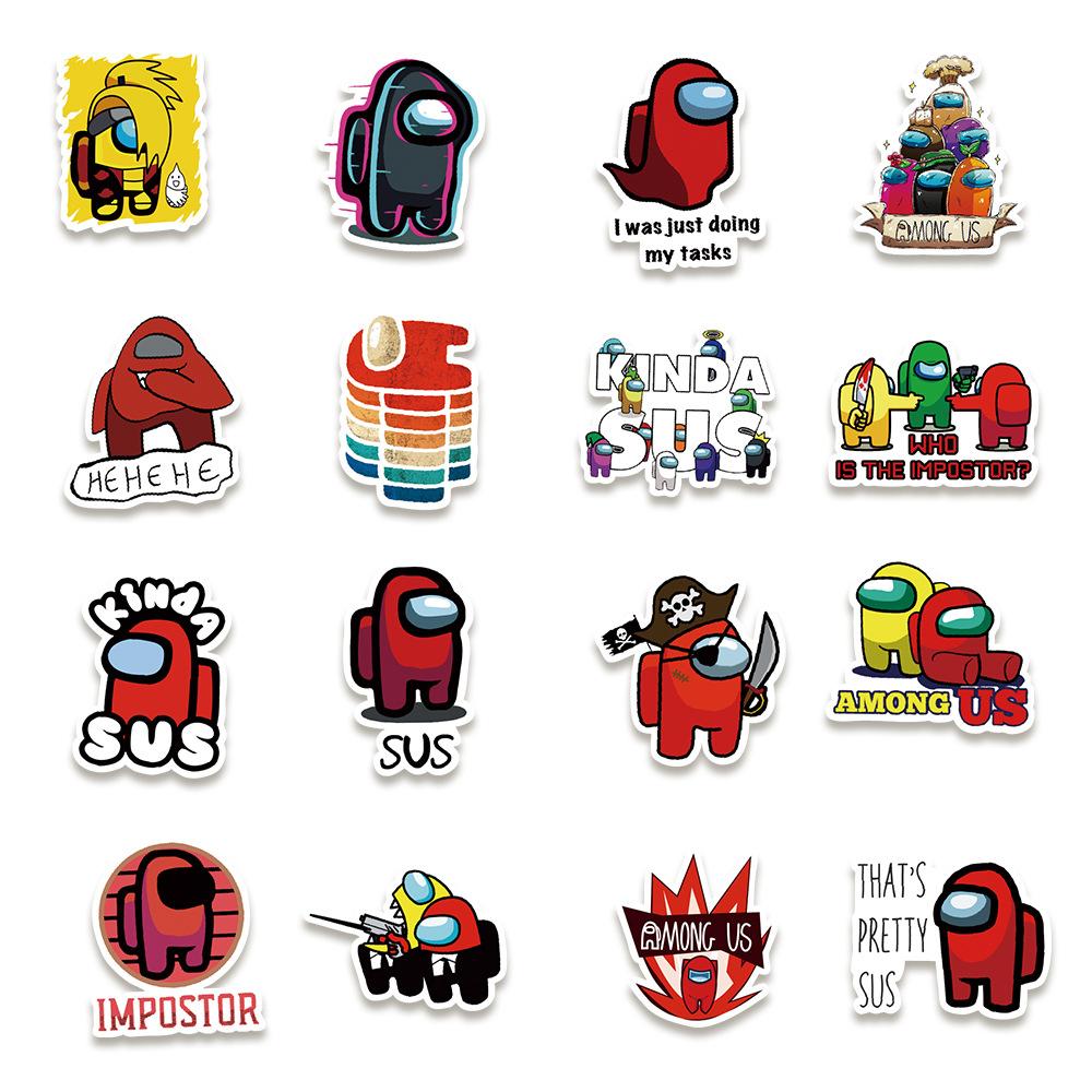 150 Pictures of Amon Us Game Graffiti Stickers Car Water Cup Mobile Phone Skateboard Waterproof Stickers