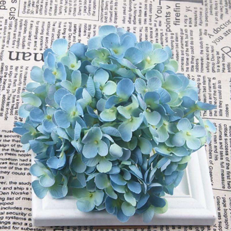 Fashion Simulation Round Broken Hydrangea Flower Head DIY Wedding Hydrangea Flower Head Artificial Flower Decoration Flower