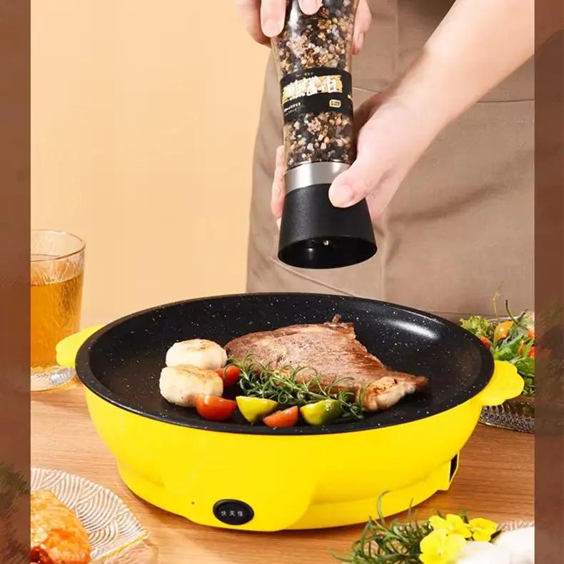 Pánev,Grilovací tácek,Elektrická pečicí deska,pekáč,Elektrický gril,grilování,Grilovaný steak,plochá pánev,nepřilnavý,Kempingový vařič