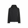 Water-Repellent Sports Casual Hooded Jacket for Men, Black