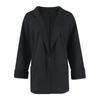 Women's Winter Woolen Jacket Casual Versatile Loose Lapel Pocket Button Cardigan