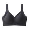 Sexy Bra Women's Wavy Neck Large Size Bra Breathable Fixed Cup One-piece Underwear Push Up Bra