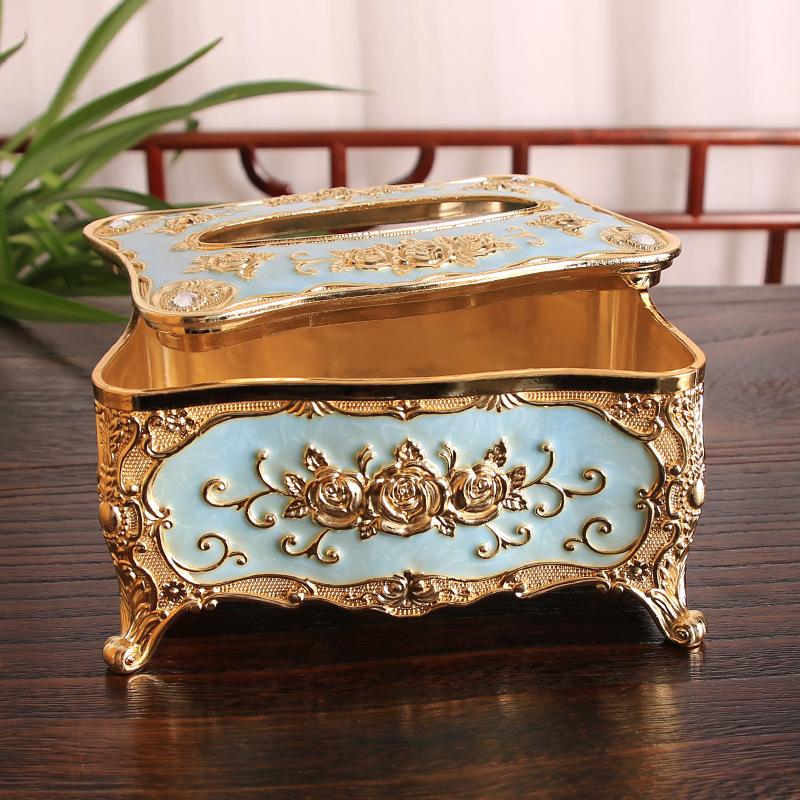 Mehrfarbige Haushalts-Phnom-Penh kleine Servietten-Taschentuchbox Papier-Ziehbox Kreative Acryl-Schreibtisch-Kunststoff-Ziehbox