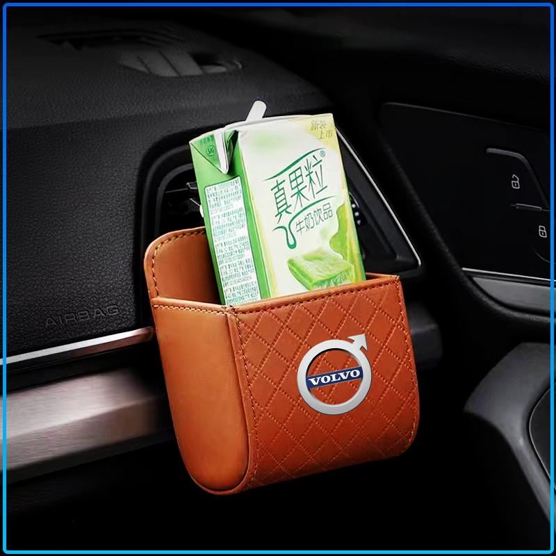 1Pcs Car Air Outlet Storage Box Phone Glasses Organizer Car Goods For Volvo XC60 XC90 S60 S80 S40 V40 V60 V70 V50 XC70