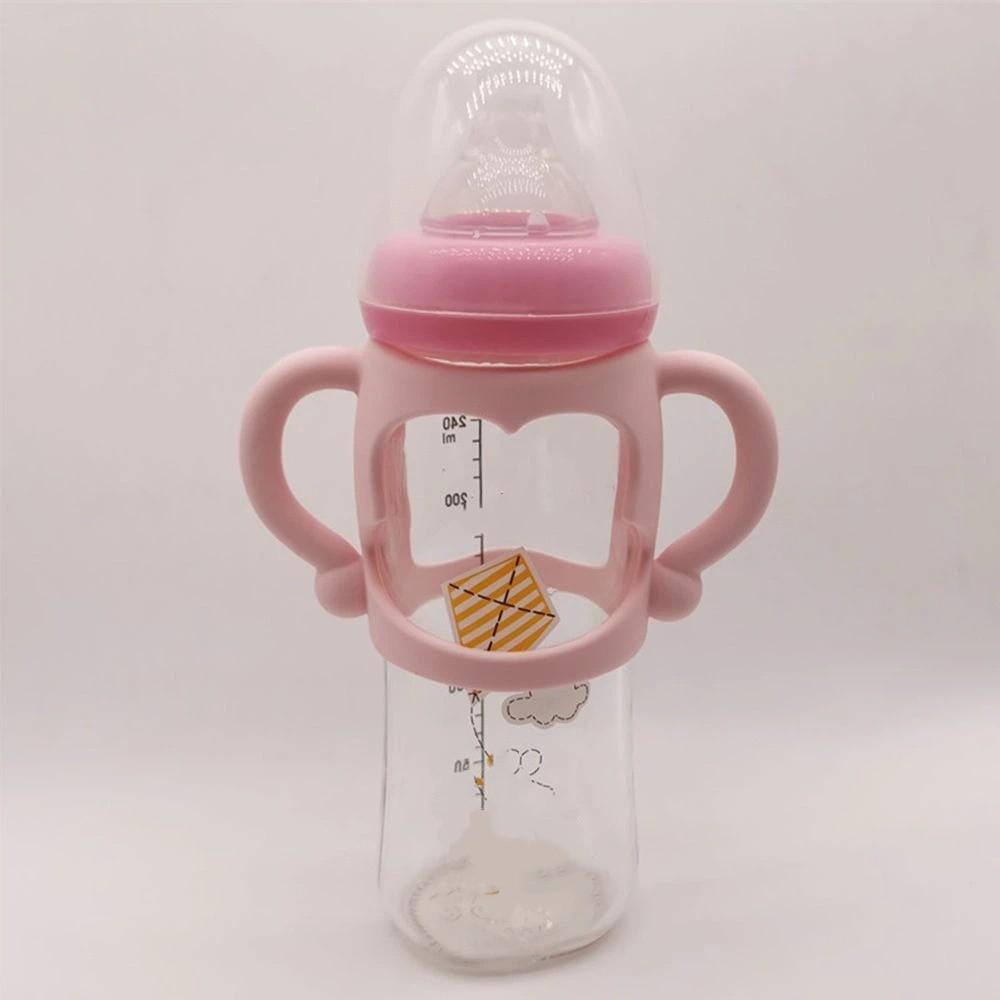 Silicone Safety Universal Handle Baby Bottle Handles Feeding Bottles Accessories Wide Mouth Grip