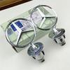 1pcs 44MM Chrome Car Star Hood Badge Front Emblem Logo for Mercedes Benz C E S Class W204 W205 W212 W213 W211 W220 W222 W223 OL1