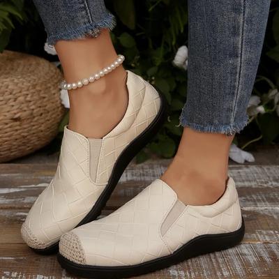 Fashion Women's Flat Bottom Slip-On Shoes Spring Autumn New Style Breathable Low Cut Loafers Comfortable Casual Sneakers Plus Size 43
