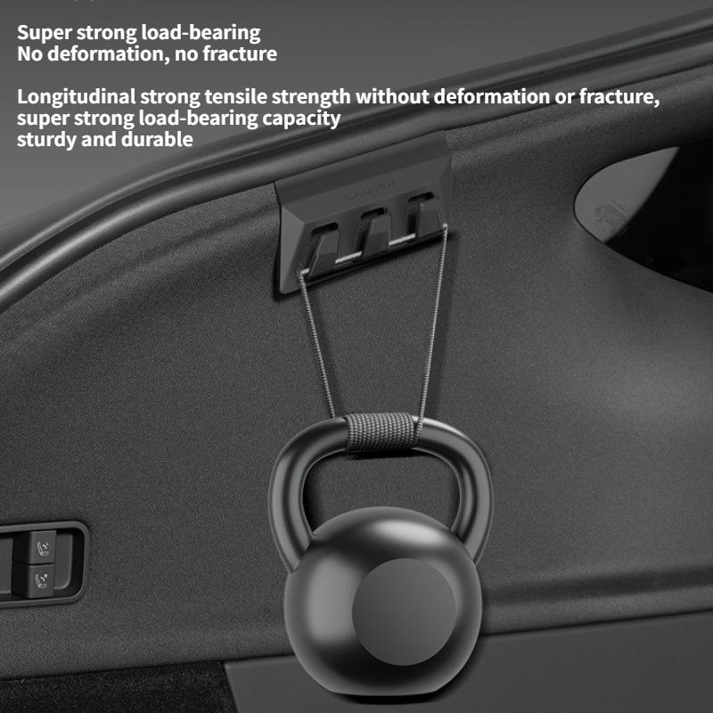 For Tesla Model Y Juniper 2025 Trunk Hook ABS Rear Trunk Wall Side Storage Hook Grocery Bag Organizer Hanger Hook Accessories