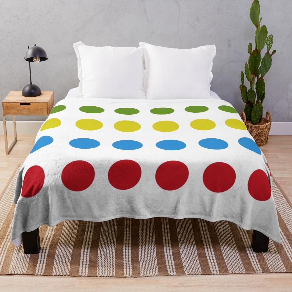 Twister Shower Curtain Throw Blanket