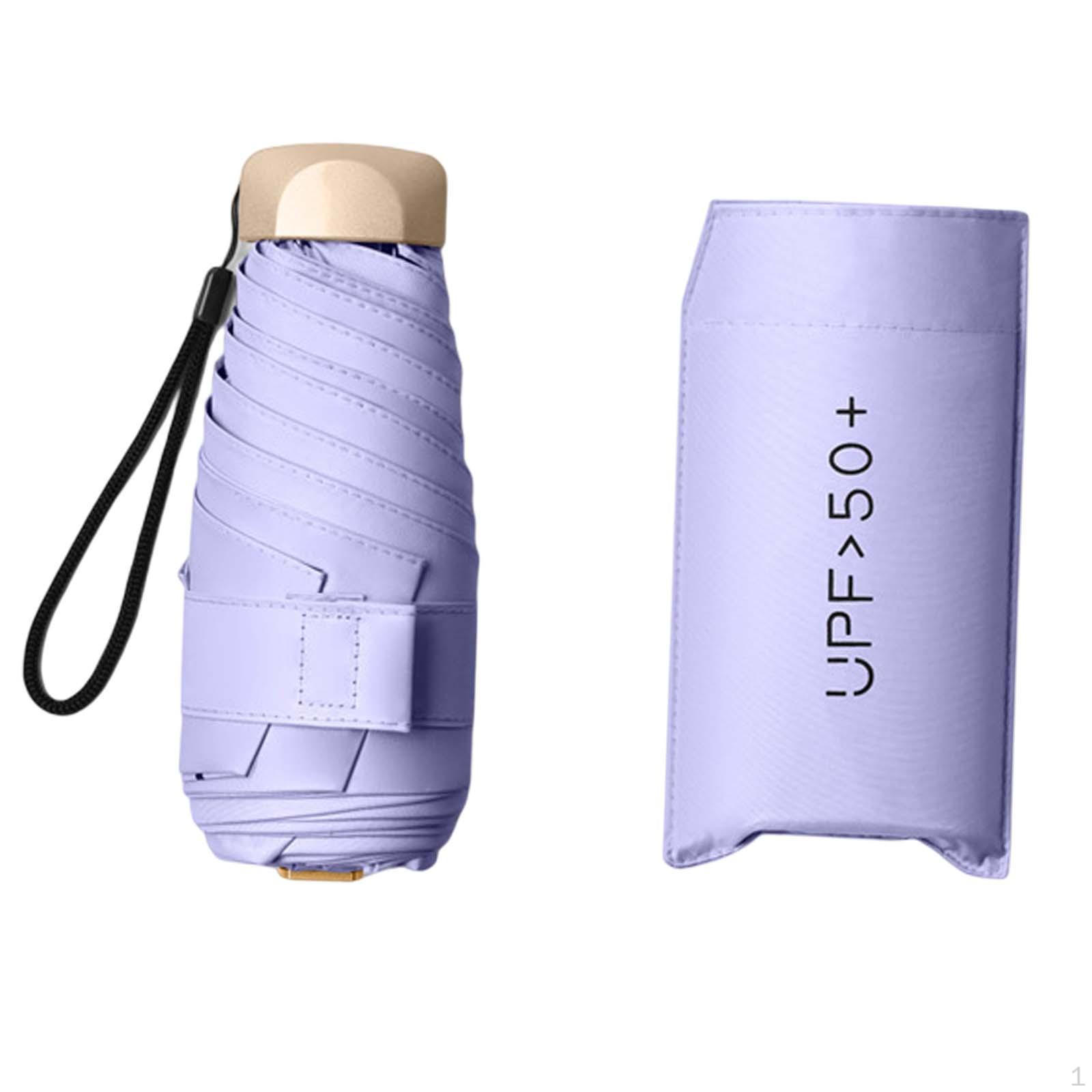 

Защитный зонт с футляром Функция 2 в 1 Складной Маленький Легко хранить для мужчин и