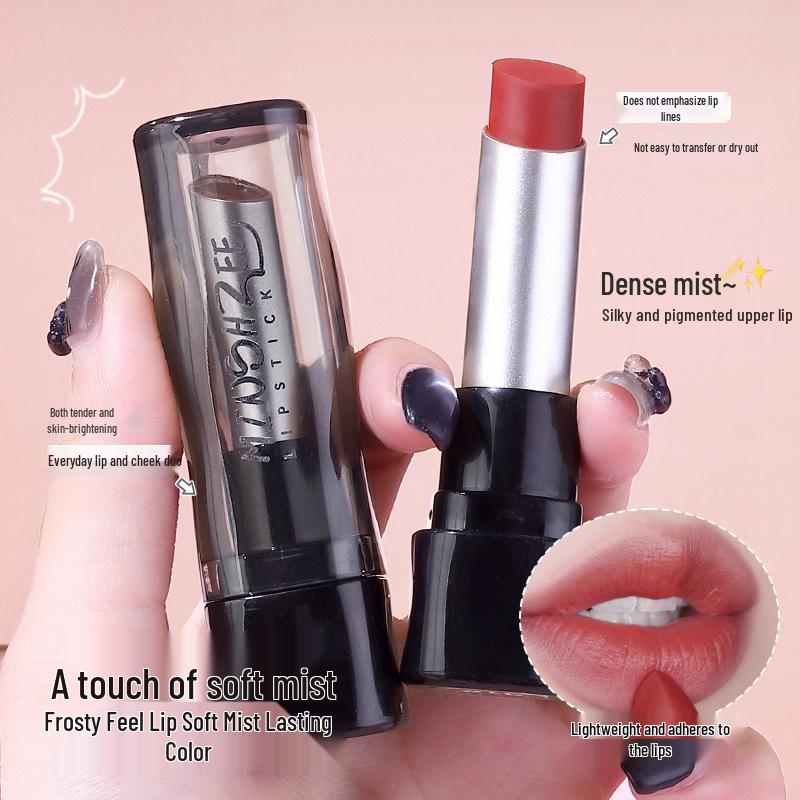 Mingxi Zhi Matte Velvet Lip Gloss - Long-lasting, Non-Transfer, Fade-Resistant Women's Lipstick.