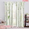 2pcs,2D Plane Printing Window Curtain Delicate Petals Polyester Woven (without Rod) Holiday for Bedroom, Living Room, Office