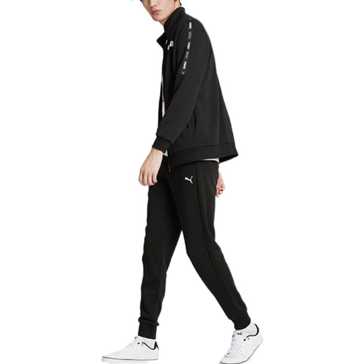 Puma ESS Jackets Men's Black Stand Collar Moderate Other 671981-01