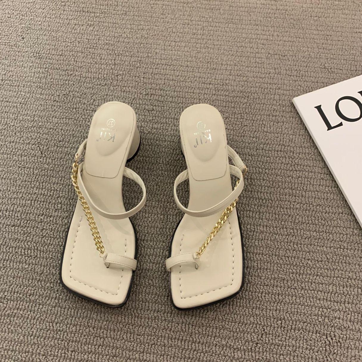 

Лето 2024 Уличные женские тапочки и женские сандалии Вьетнамки Обувь Резиновые шлепанцы Открытый носок на каблуке Черный Нормальный W Y I F B 40