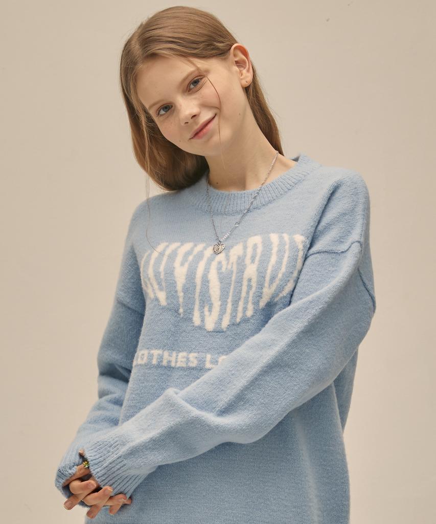LUVISTRUE Po Heart Knit(Sky Blue)