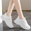 Women Sneakers  Fashion Breathble Vulcanized Shoes Pu Leather Platform Shoes White Lace Up Casual Shoes Zapatos Mujer