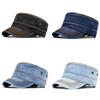 Cotton Washed Military Cap For Men And Women With Sunshade Protection For Outdoor Casual Wear