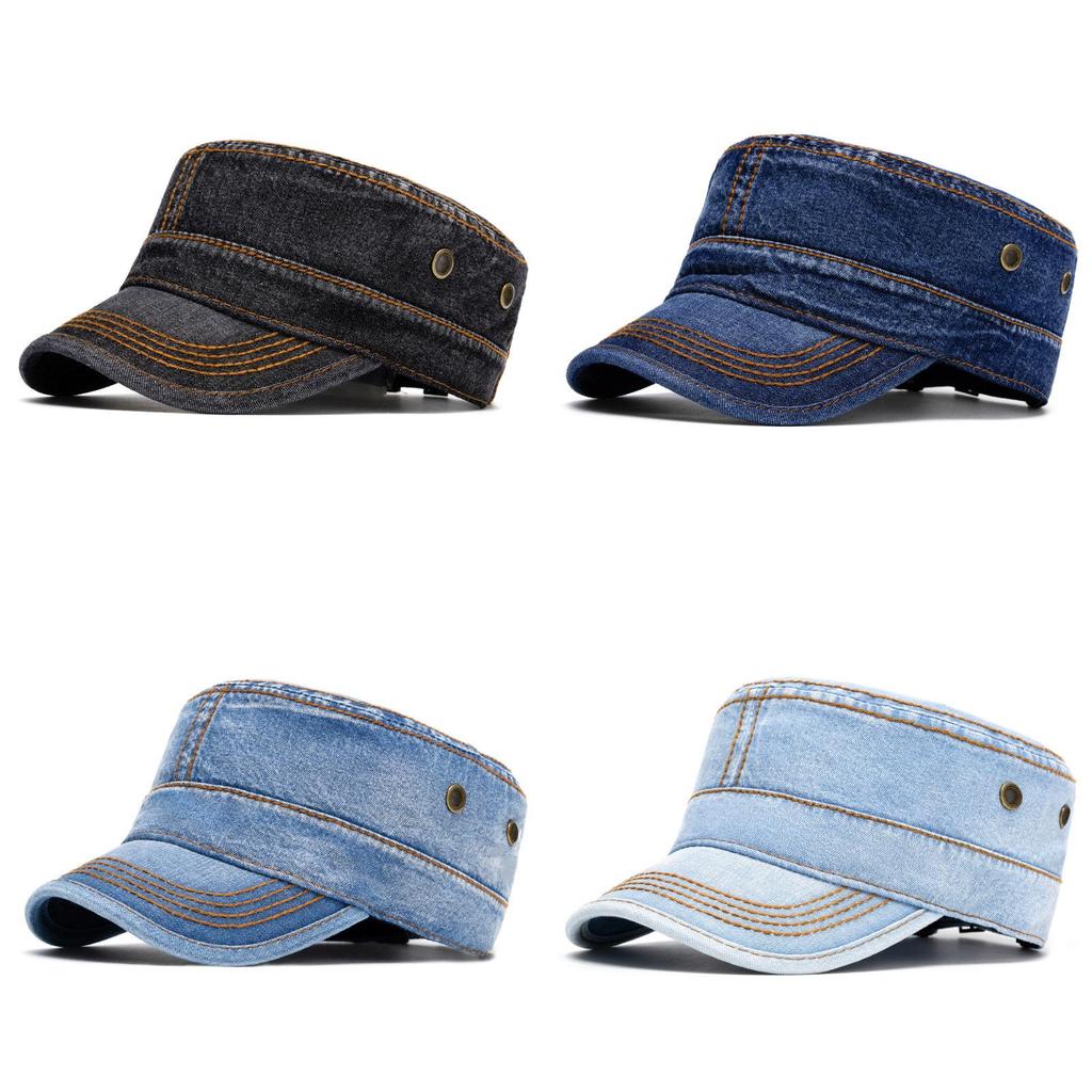 Cotton Washed Military Cap For Men And Women With Sunshade Protection For Outdoor Casual Wear