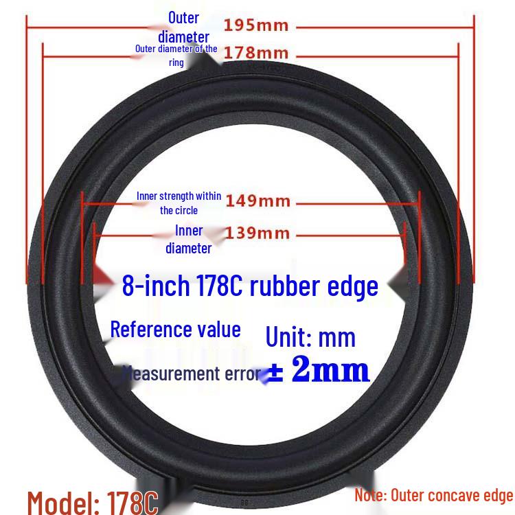 Speaker Repair Rubber Edge Ring - Replacement Folding Parts