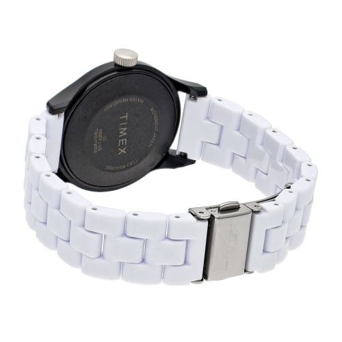 TIMEX Original Camper Classic Tile Collection Watch, White Dial, Resin Quartz, 36mm, America Watch TW2V19800-2, Unisex, White