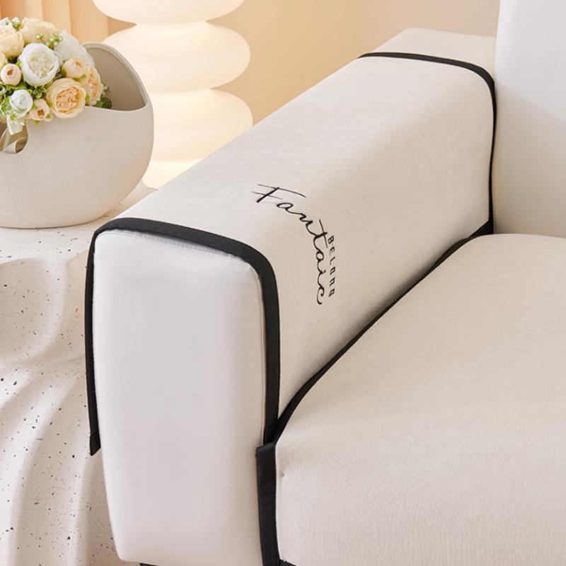 1PC Chenille Sofa Covers Solid Color Nordic L Couch Slipcovers Non-Slip Four Seasons Universal Sofa Pad Mat for Living Room 