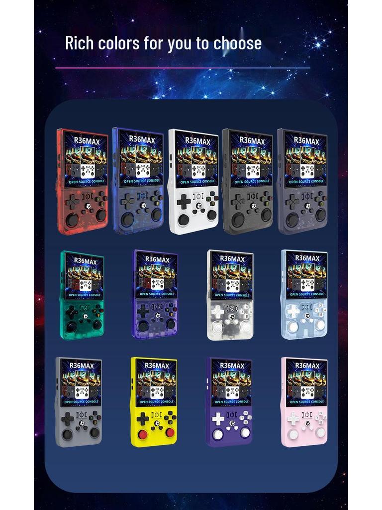 R36MAX: Open Source Retro 3D Handheld Game Console with Dual System